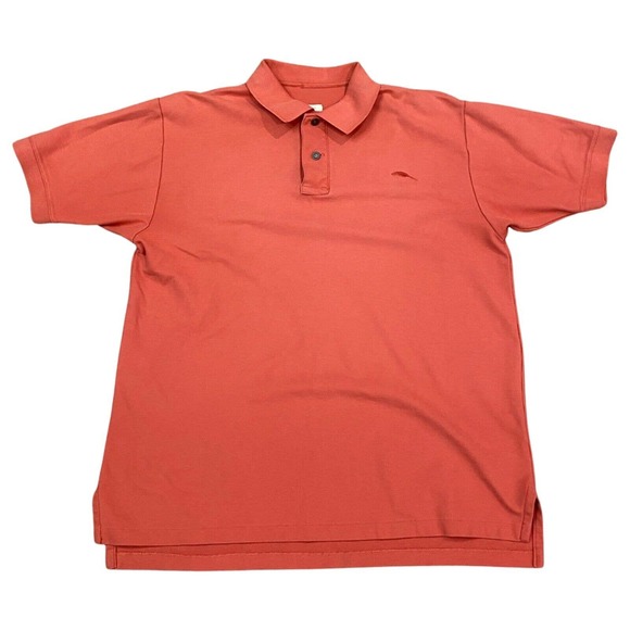 Bob Timberlake Polo Shirt Men's Large Orange Short Sleeve Golf - Picture 1 of 5